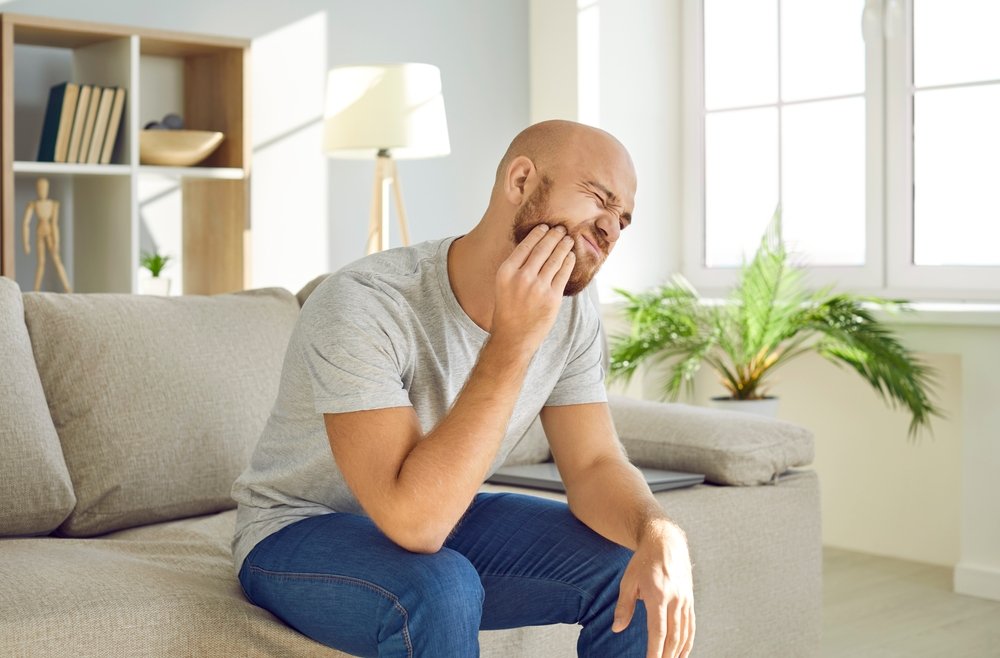 Dental,Health,Problems,Concept.,Man,Suffering,From,Strong,Toothache.,Upset